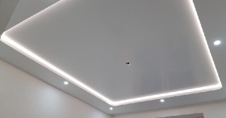 Светодиодные натяжные потолки Новомосковск, цена от 1544 руб.